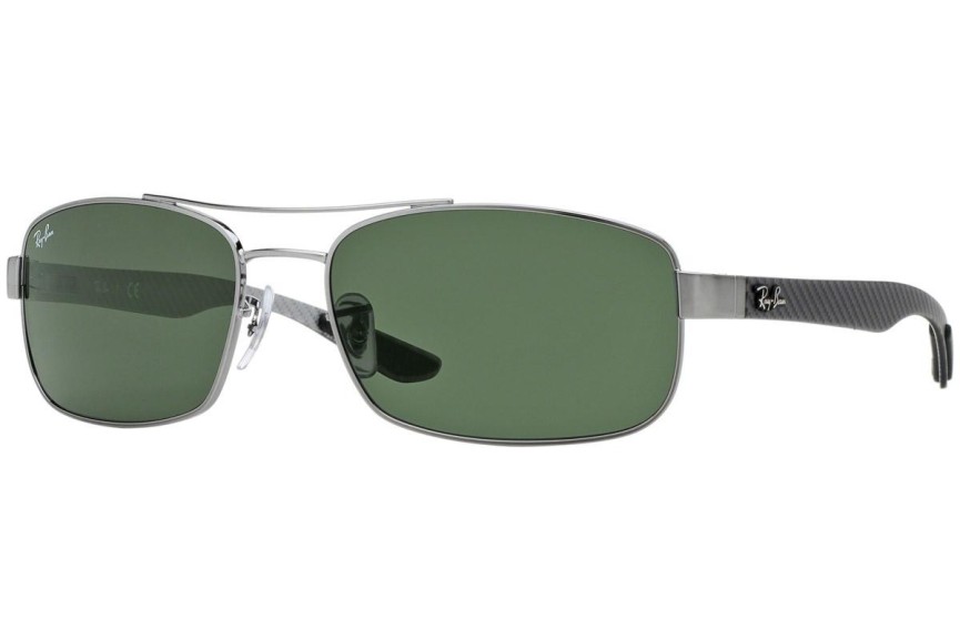 Sončna očala Ray-Ban RB8316 004 Pravokotna Srebrna