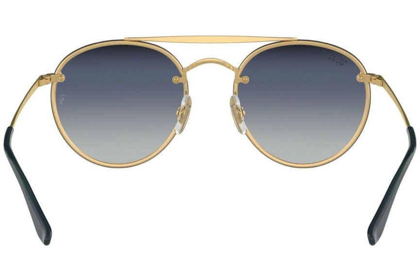 Sončna očala Ray-Ban Blaze Round Double Bridge Blaze Collection RB3614N 91400S Okrogla Zlata