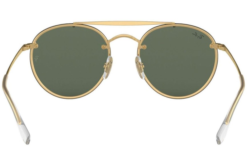 Sončna očala Ray-Ban Blaze Round Double Bridge Blaze Collection RB3614N 914071 Okrogla Zlata