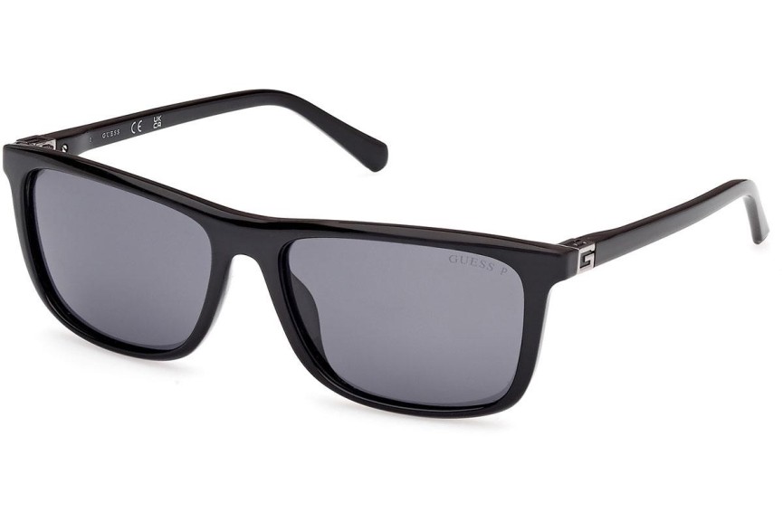 Sončna očala Guess GU00169 01D Polarized Kvadratna Črna