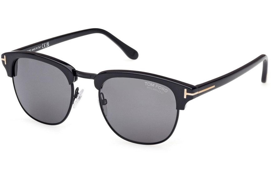 Sončna očala Tom Ford Henry FT0248 01D Polarized Zgornji okvir Črna