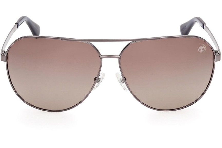 Sončna očala Timberland TB00029 06H Polarized Pilotska Srebrna