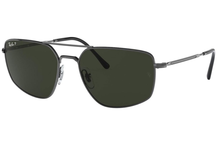 Sončna očala Ray-Ban RB3666 004/N5 Polarized Pravokotna Siva