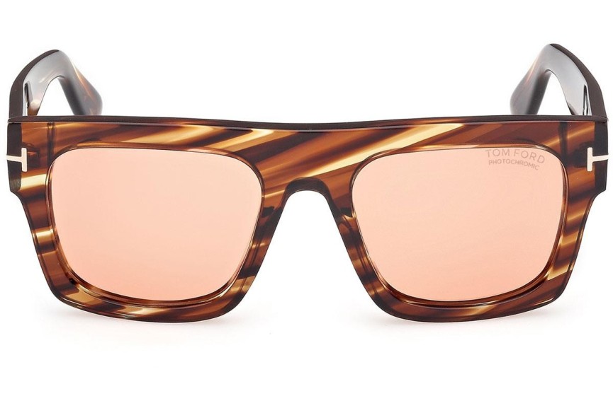 Sončna očala Tom Ford Fausto FT0711 53E Flat Top Havana