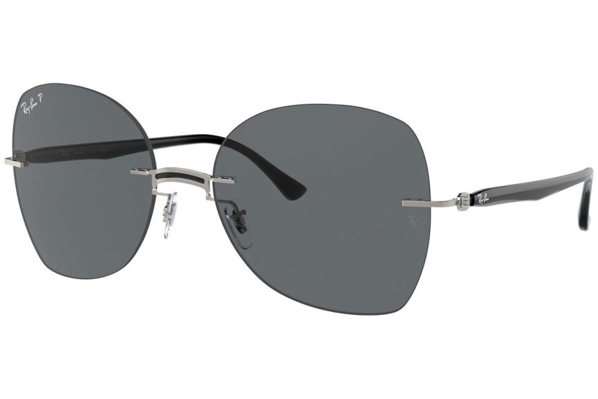 Sončna očala Ray-Ban Titanium Collection RB8066 003/81 Polarized Kvadratna Črna