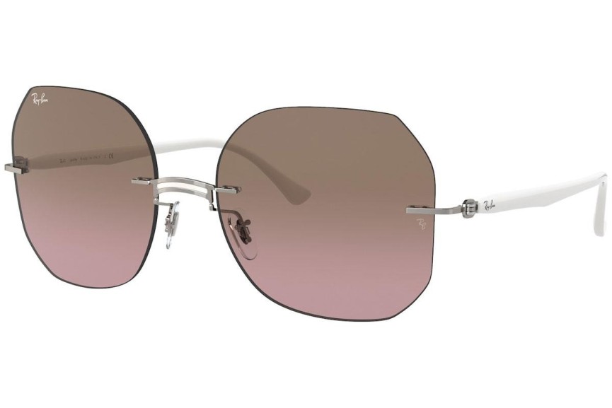 Sončna očala Ray-Ban Titanium Collection RB8067 159/14 Kvadratna Srebrna