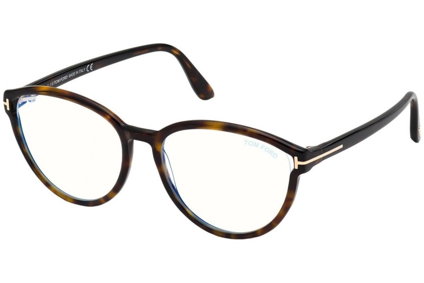 Očala Tom Ford FT5706-B 052 Okrogla Havana