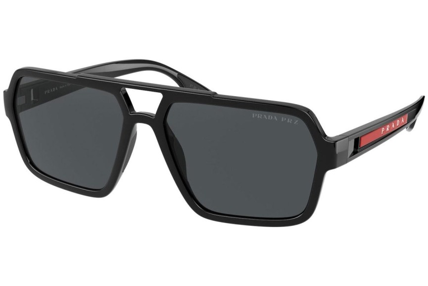 Sončna očala Prada Linea Rossa PS01XS 1AB02G Polarized Pravokotna Črna