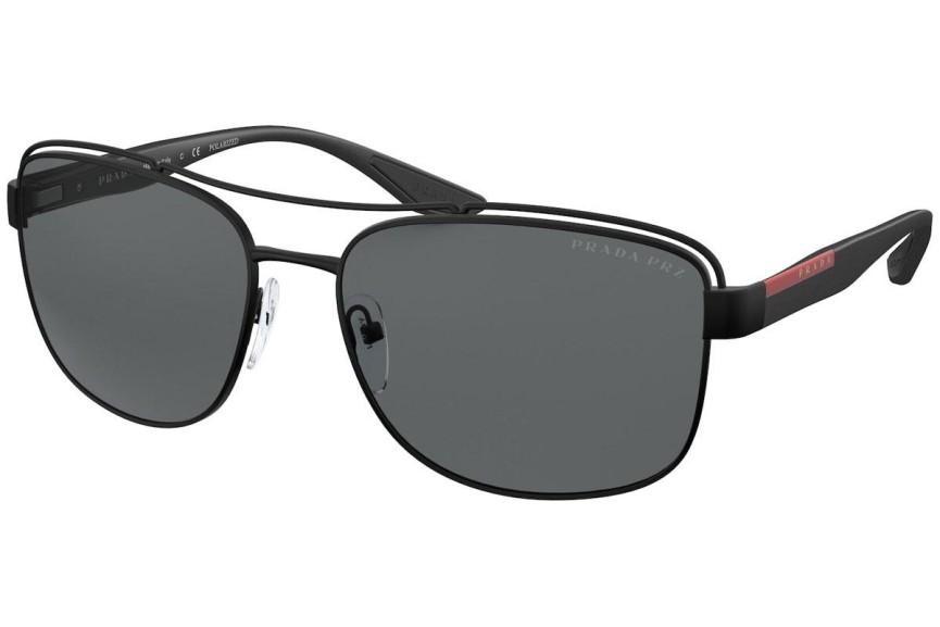 Sončna očala Prada Linea Rossa PS57VS 1BO02G Polarized Kvadratna Črna