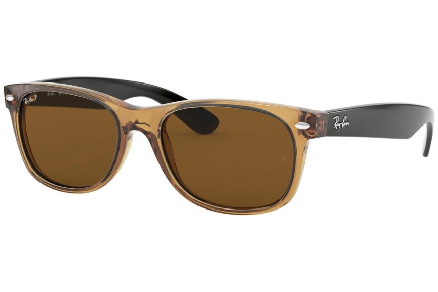 Sončna očala Ray-Ban New Wayfarer RB2132 945/57 Polarized Kvadratna Rjava