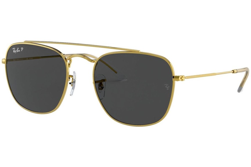 Sončna očala Ray-Ban RB3557 919648 Polarized Kvadratna Zlata