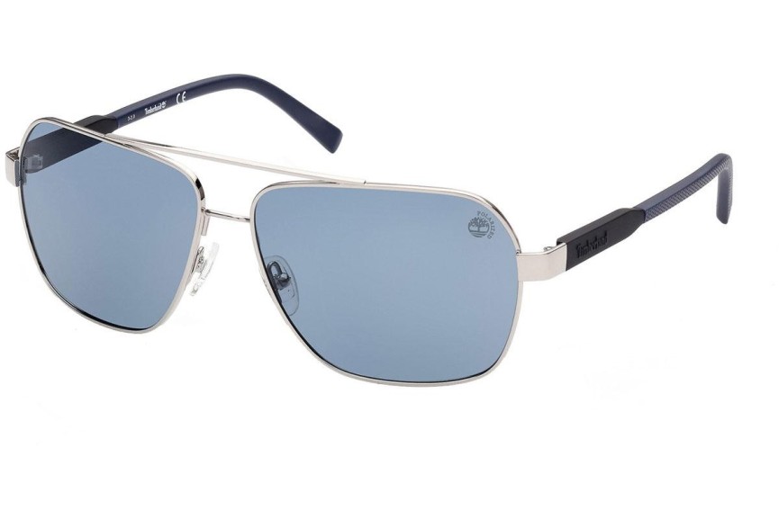 Sončna očala Timberland TB9257 10D Polarized Pilotska Srebrna