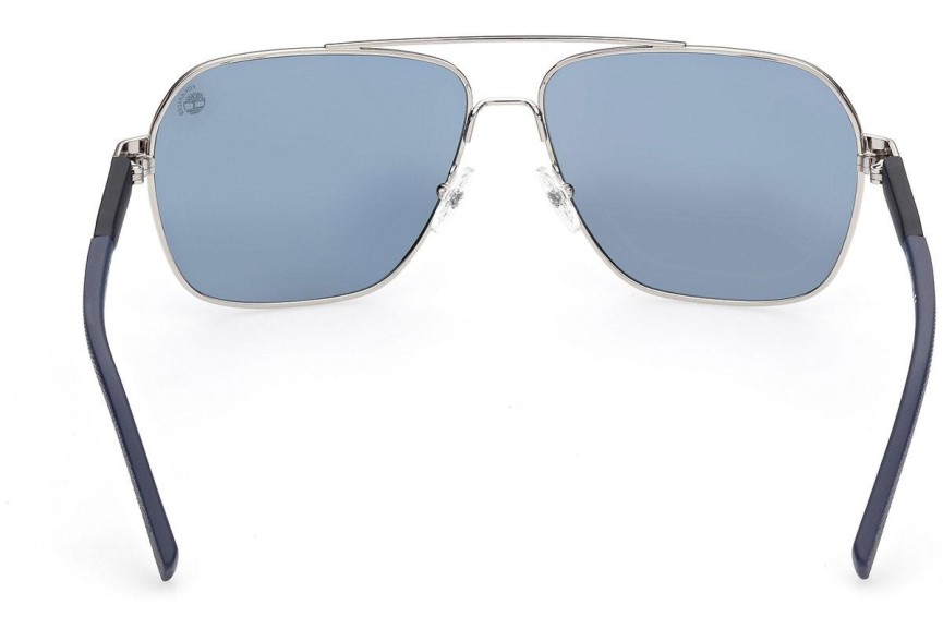 Sončna očala Timberland TB9257 10D Polarized Pilotska Srebrna