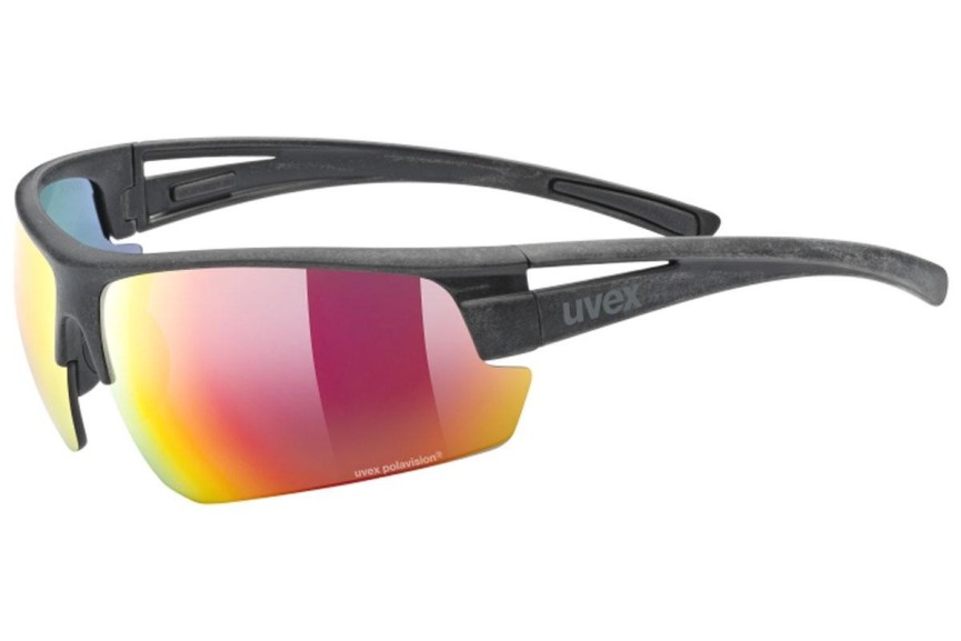 Sončna očala uvex sportstyle ocean P Black Mat S3 Polarized Pravokotna Črna