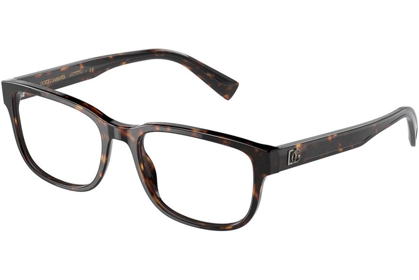 Očala Dolce & Gabbana DG3341 502 Pravokotna Havana