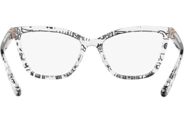 Očala Dolce & Gabbana DG5076 3314 Cat Eye Kristalna