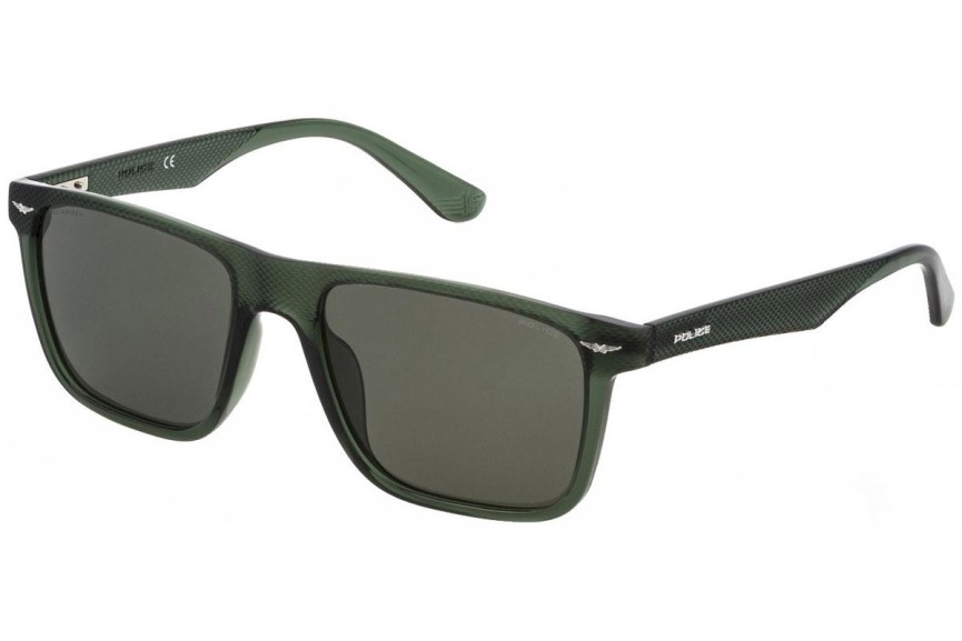 Sončna očala Police Gator 2 SPLE02 W05P Polarized Kvadratna Zelena