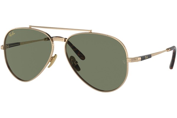 Sončna očala Ray-Ban Aviator Titanium Titanium Collection RB8225 313852 Pilotska Zlata