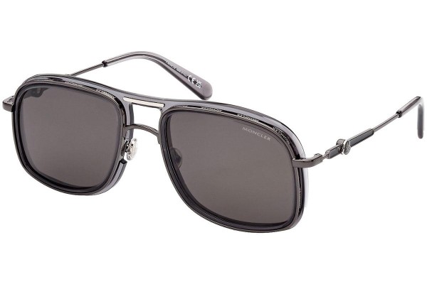 Sončna očala Moncler ML0223 01D Polarized Pilotska Črna