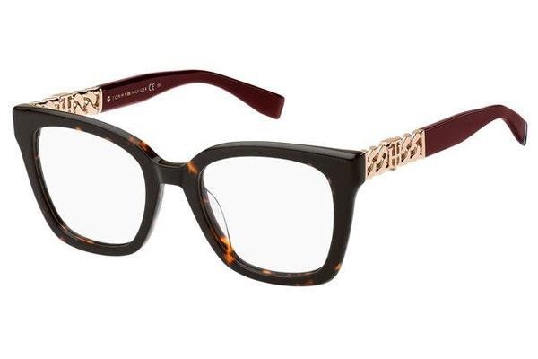 Očala Tommy Hilfiger TH1906 0UC Cat Eye Havana