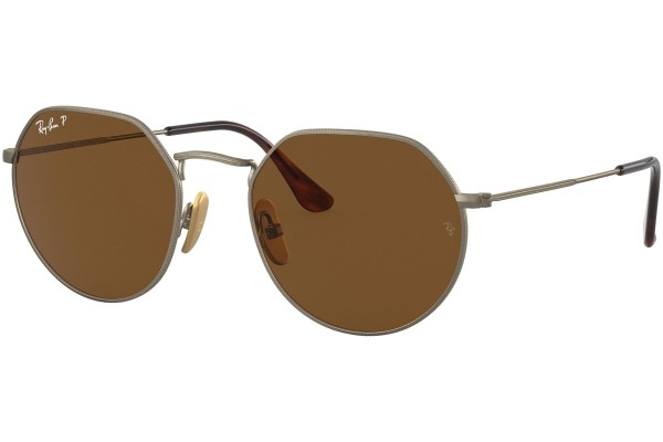 Sončna očala Ray-Ban Titanium Collection RB8165 920757 Polarized Okrogla Zlata