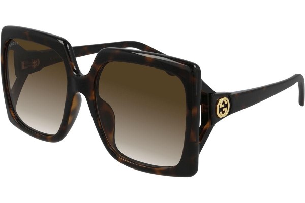 Sončna očala Gucci GG0876SA 002 Polarized Oversize Havana