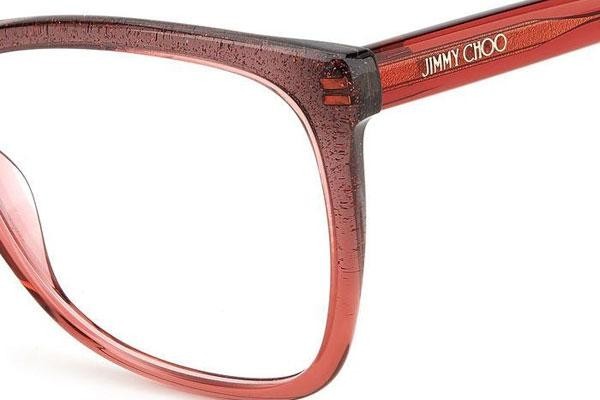 Očala Jimmy Choo JC362 MXW Kvadratna Rdeča