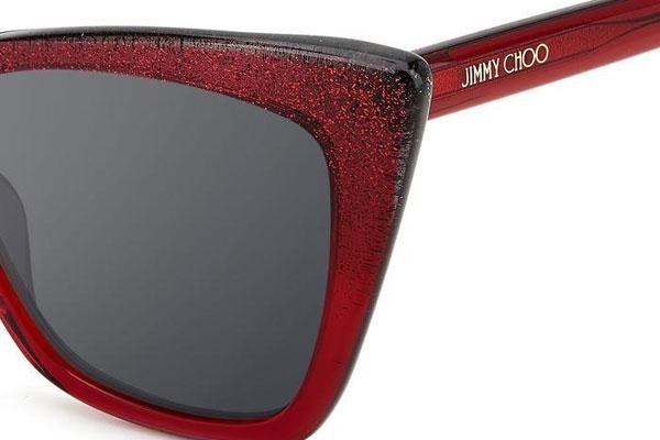 Sončna očala Jimmy Choo LUCINE/S DXL/T4 Cat Eye Rdeča