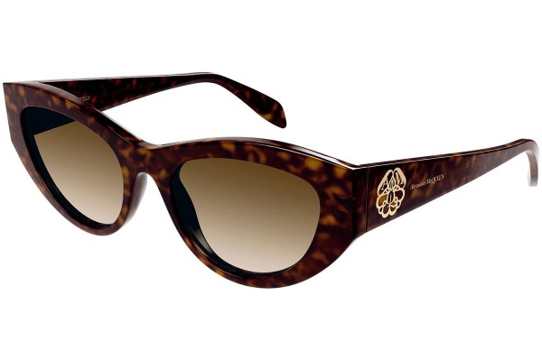 Sončna očala Alexander McQueen AM0377S 002 Cat Eye Havana