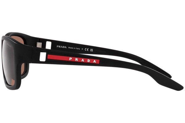 Sončna očala Prada Linea Rossa PS01WS 1BO50A Pravokotna Črna