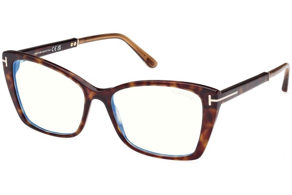 Očala Tom Ford FT5893-B 052 Cat Eye Havana