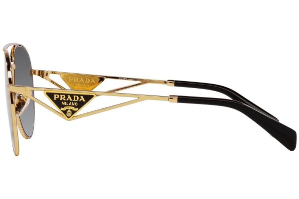 Sončna očala Prada PR73ZS 5AK5W1 Polarized Pilotska Zlata