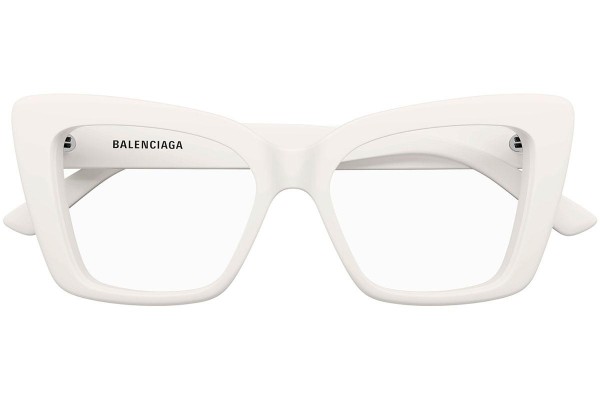 Očala Balenciaga BB0297O 003 Cat Eye Bela