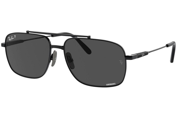 Sončna očala Ray-Ban Michael Titanium RB8096 9267K8 Polarized Pravokotna Črna