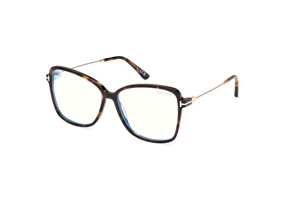 Očala Tom Ford FT5953-B 052 Cat Eye Havana