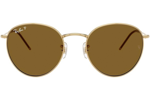 Sončna očala Ray-Ban RBR0103S 001/83 Polarized Okrogla Zlata