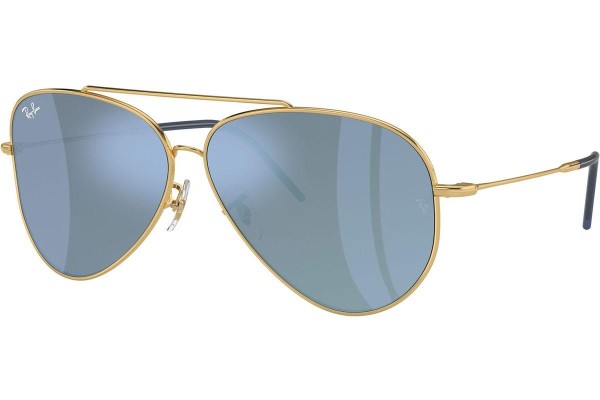 Sončna očala Ray-Ban Aviator Reverse RBR0101S 001/GA Pilotska Zlata