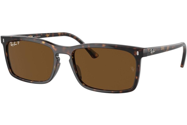 Sončna očala Ray-Ban RB4435 902/57 Polarized Pravokotna Havana