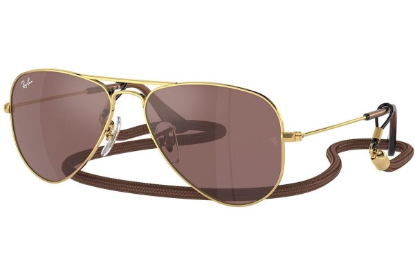 Sončna očala Ray-Ban Junior Aviator Junior RJ9506S 223/6G Pilotska Zlata