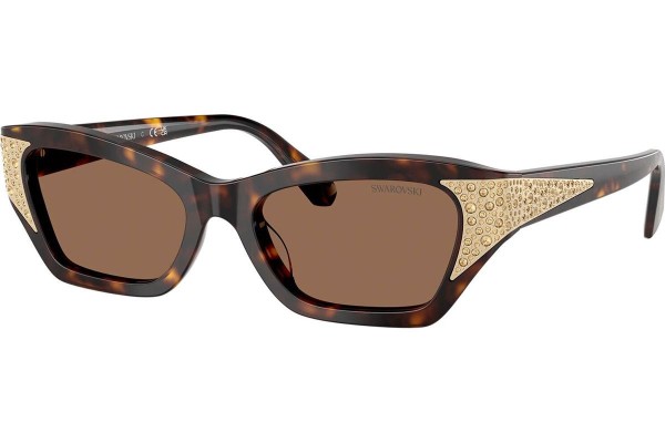 Sončna očala Swarovski SK6029 100273 Cat Eye Havana