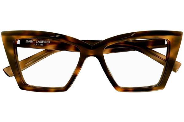 Očala Saint Laurent SL657OPT 002 Cat Eye Havana