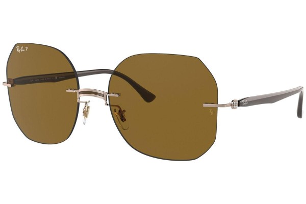 Sončna očala Ray-Ban Titanium Collection RB8067 155/83 Polarized Kvadratna Rjava