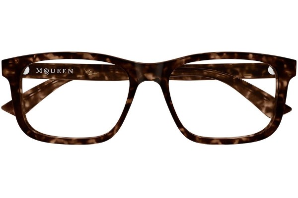 Očala Alexander McQueen AM0486O 007 Kvadratna Havana