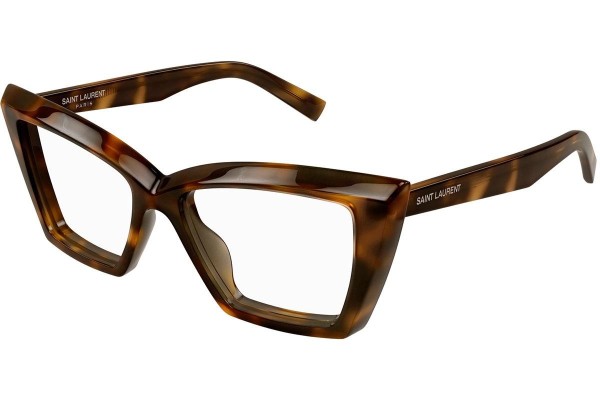 Očala Saint Laurent SL657OPT 002 Cat Eye Havana