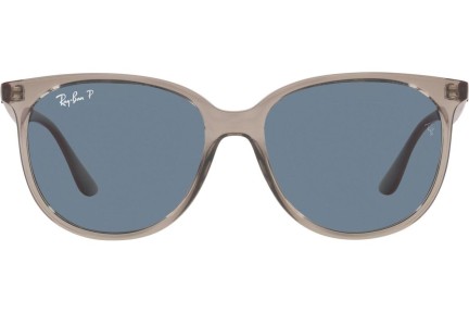 Sončna očala Ray-Ban RB4378 65722V Polarized Kvadratna Siva