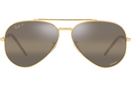 Sončna očala Ray-Ban New Aviator Chromance Collection RB3625 9196G5 Polarized Pilotska Zlata