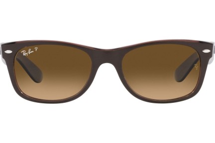 Sončna očala Ray-Ban New Wayfarer RB2132 6608M2 Polarized Kvadratna Rjava