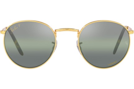 Sončna očala Ray-Ban New Round Chromance Collection RB3637 9196G4 Polarized Okrogla Zlata