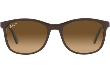 Sončna očala Ray-Ban RB4374 6600M2 Polarized Kvadratna Rjava