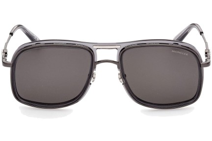 Sončna očala Moncler ML0223 01D Polarized Pilotska Črna